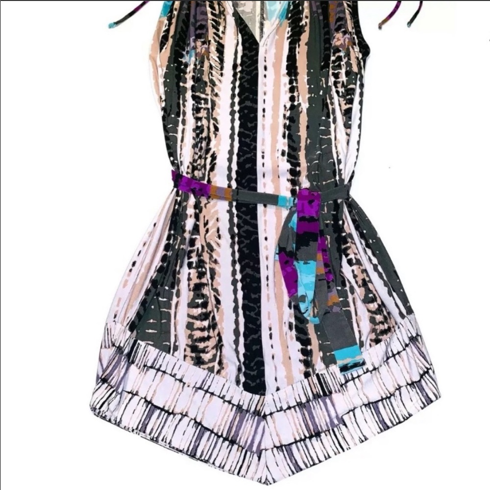 ALI RO Sleeveless Abstract Print Shift Dress- 8(M) - Picture 2 of 6